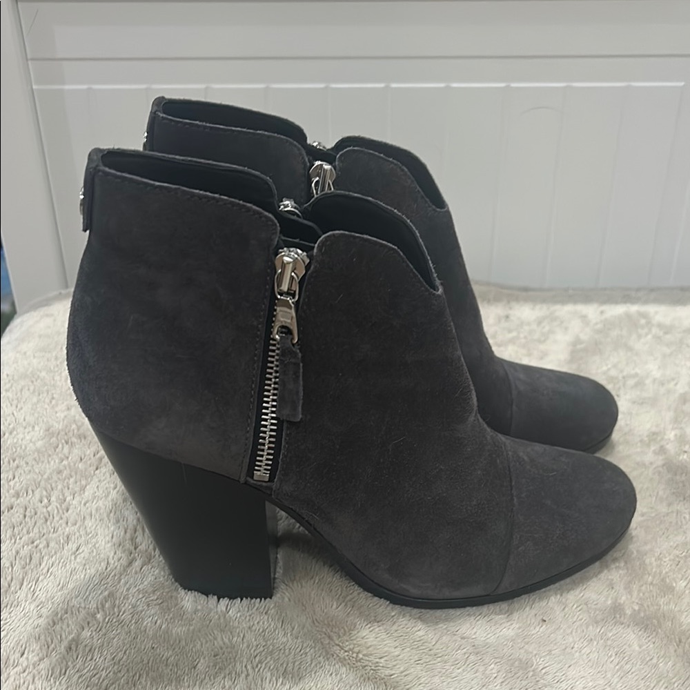 NEW rag & bone Charcoal Suede Ankle Boots